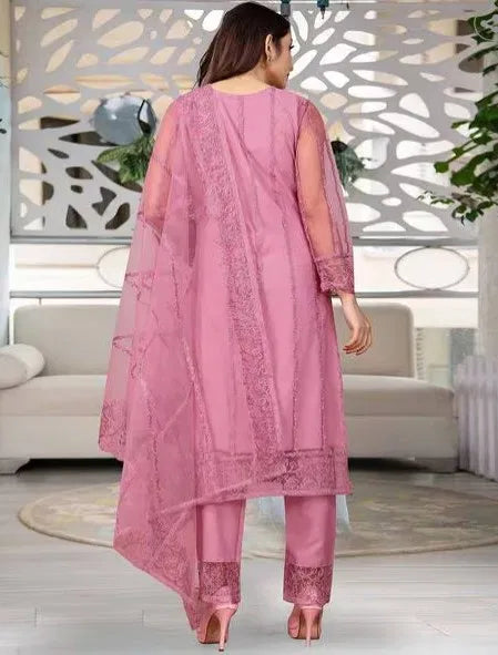 Traditional Kurti With Dupatta And Bottomwear
